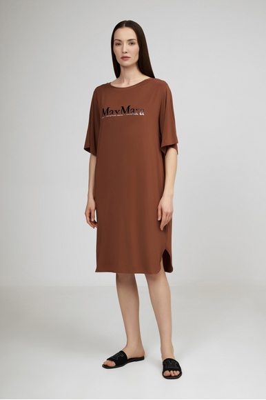 Короткое коричневое платье  Max Mara Leisure LUNA 2516621039 купить в интернет-магазине Bestelle фото 1
