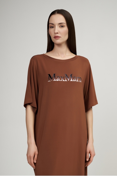 Короткое коричневое платье  Max Mara Leisure LUNA 2516621039 купить в интернет-магазине Bestelle фото 3