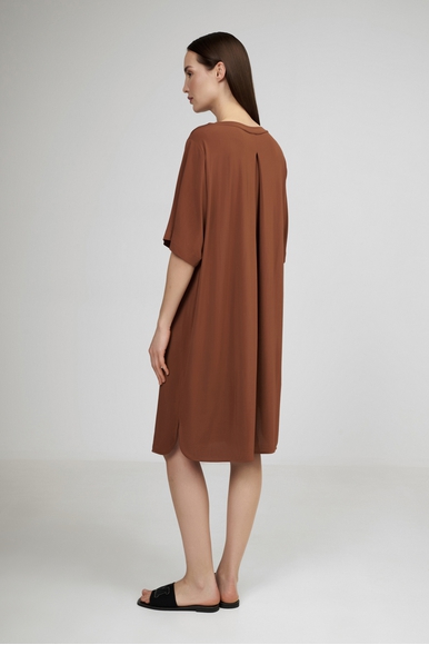 Короткое коричневое платье  Max Mara Leisure LUNA 2516621039 купить в интернет-магазине Bestelle фото 2