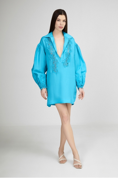 Женская бирюзовая туника  Ermanno Scervino D464K300NZR купить в интернет-магазине Bestelle фото 1