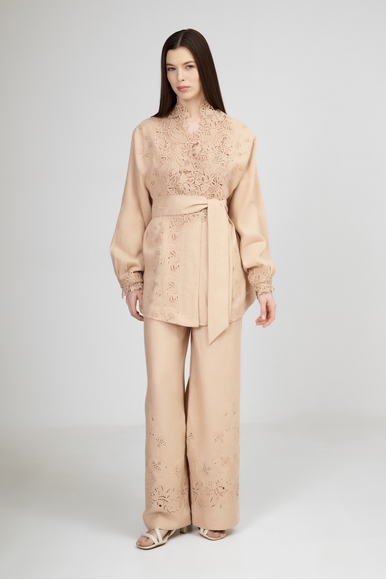 Женские широкие брюки Ermanno Scervino D464P302NZR купить в интернет-магазине Bestelle фото 3