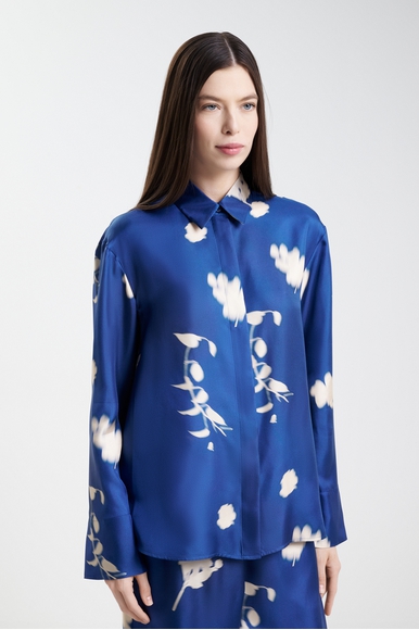  Шелковая блуза с длинным рукавом  MM by MaxMara ERACLEA 252611605 купить в интернет-магазине Bestelle фото 1