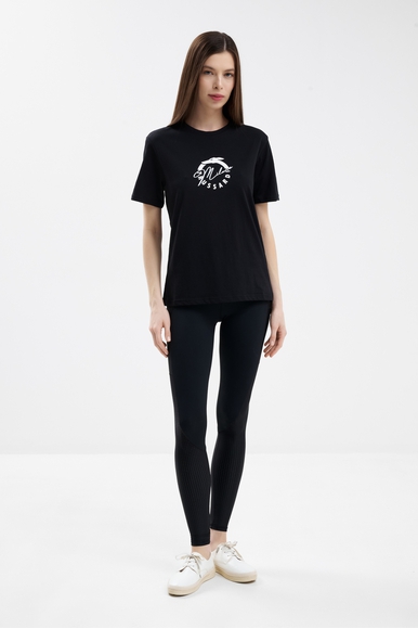 Женская хлопковая футболка Trussardi TRU25WTS01 купить в интернет-магазине Bestelle фото 3