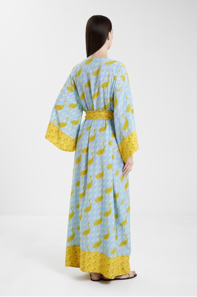 Женский шелковый длинный халат Karma on the rocks SS24LW/KR/KOBE-S купить в интернет-магазине Bestelle фото 2