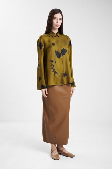 Шелковая блузка с длинным рукавом MM by MaxMara ERACLEA 252611605 купить в интернет-магазине Bestelle фото 3