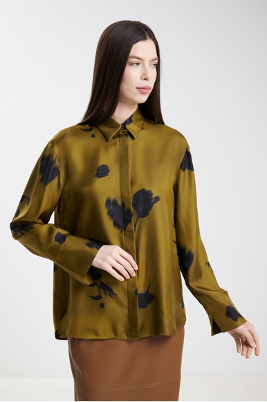 Шелковая блузка с длинным рукавом MM by MaxMara ERACLEA 252611605 купить в интернет-магазине Bestelle фото 1