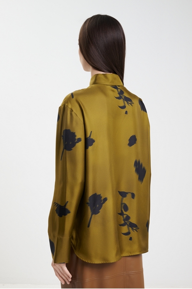 Шелковая блузка с длинным рукавом MM by MaxMara ERACLEA 252611605 купить в интернет-магазине Bestelle фото 2