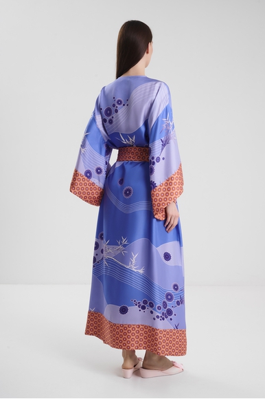 Женский шелковый длинный халат Karma on the rocks 23L/KR/KOBE-S купить в интернет-магазине Bestelle фото 2