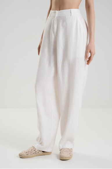Женские белые льняные брюки Norveg 23LWCP купить в интернет-магазине Bestelle фото 1