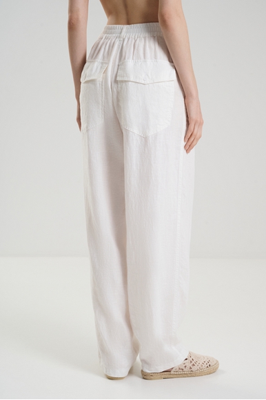 Женские белые льняные брюки Norveg 23LWCP купить в интернет-магазине Bestelle фото 2