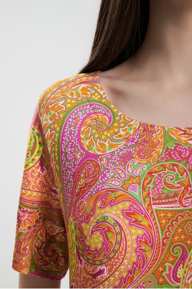 Оранжевое плаье миди Furstenberg 505-30453 купить в интернет-магазине Bestelle фото 4