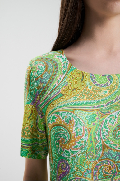 Зелёное платье миди с короткими рукавами Furstenberg 505-30453 купить в интернет-магазине Bestelle фото 4