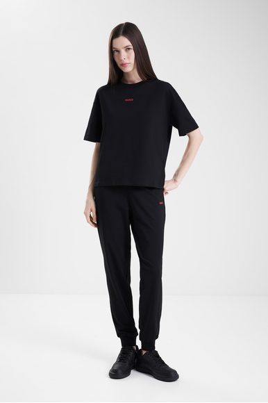 Женская черная футболка Hugo Boss 50490593 купить в интернет-магазине Bestelle фото 3