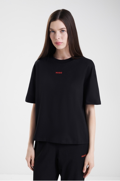 Женская черная футболка Hugo Boss 50490593 купить в интернет-магазине Bestelle фото 1