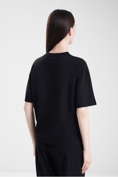 Женская черная футболка Hugo Boss 50490593 купить в интернет-магазине Bestelle фото 2