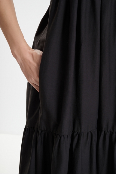 Чёрное длинное платье  TWINSET U&B 231LB2ABB купить в интернет-магазине Bestelle фото 6