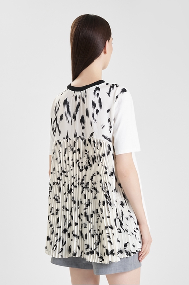 Женская белая блузка с коротким рукавом TWINSET U&B 231LL21EE купить в интернет-магазине Bestelle фото 2