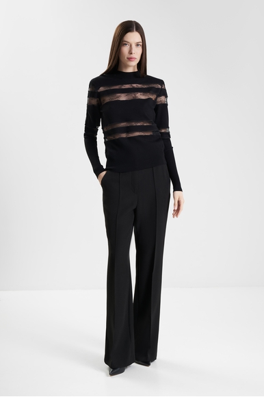 Черная блузка с длинным рукавом LIVY 654286505 купить в интернет-магазине Bestelle фото 3