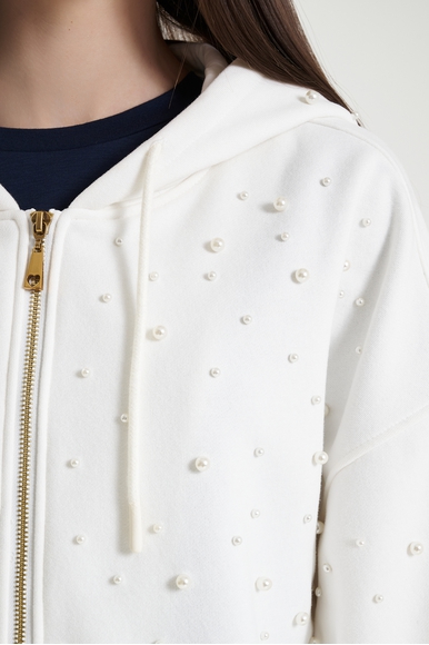 Женский ванильный жакет  TWINSET U&B 242LL2NBB купить в интернет-магазине Bestelle фото 4