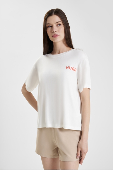 Женская белая футболка Hugo Boss 50490707 купить в интернет-магазине Bestelle фото 1