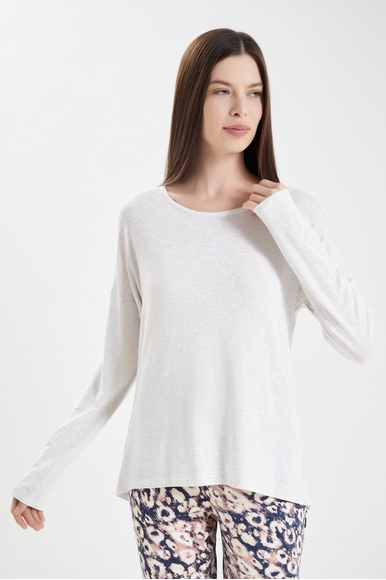 Женский домашний белый лонгслив Jockey 850018H купить в интернет-магазине Bestelle фото 1