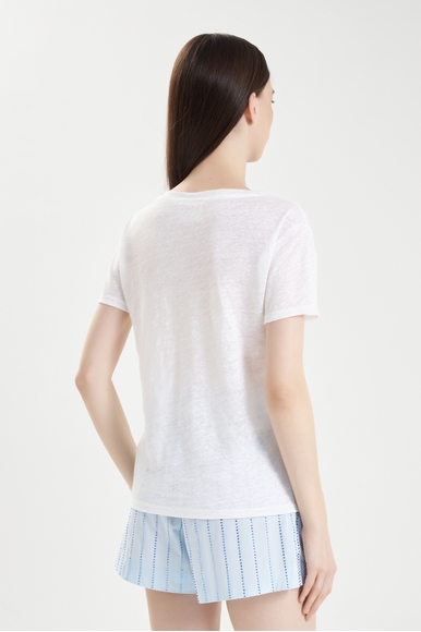 Женская льняная футболка MC2 Saint Barth ELOISE купить в интернет-магазине Bestelle фото 2