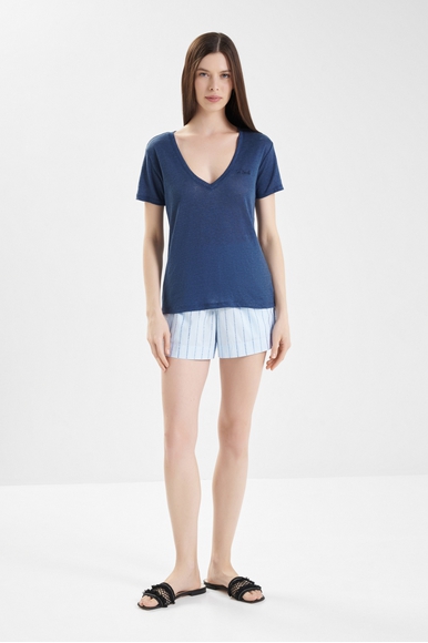 Женская льняная футболка MC2 Saint Barth ELOISE купить в интернет-магазине Bestelle фото 3