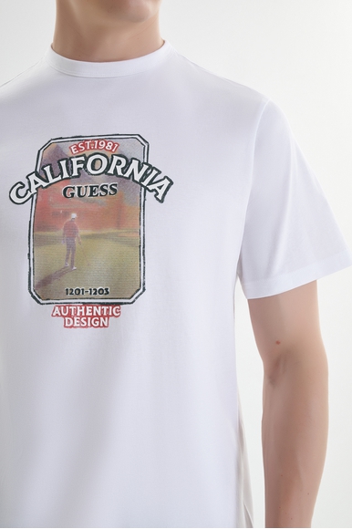 Мужская белая футболка Guess M5YI18I3Z14 купить в интернет-магазине Bestelle фото 4