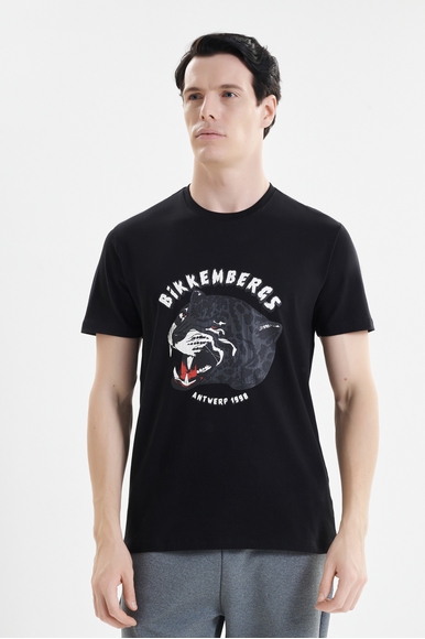  Мужская черная футболка  Bikkembergs BMT1210 купить в интернет-магазине Bestelle фото 1