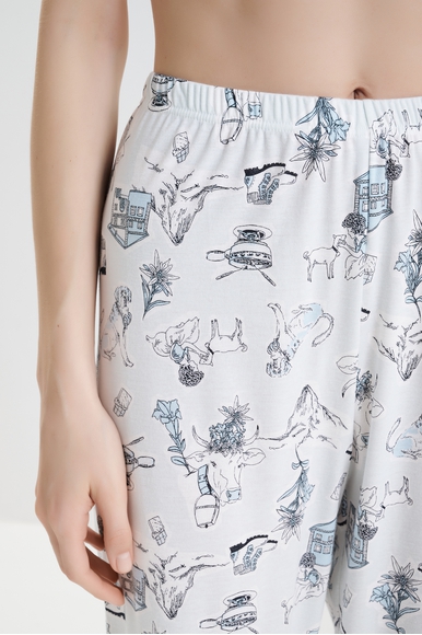  Женская пижама с брюками из хлопка  Calida 44857 купить в интернет-магазине Bestelle фото 5