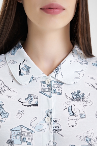  Женская пижама с брюками из хлопка  Calida 44857 купить в интернет-магазине Bestelle фото 8