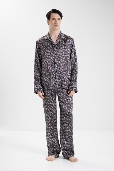 Мужская шелковая пижама с брюками Oryades 010925 купить в интернет-магазине Bestelle фото 1