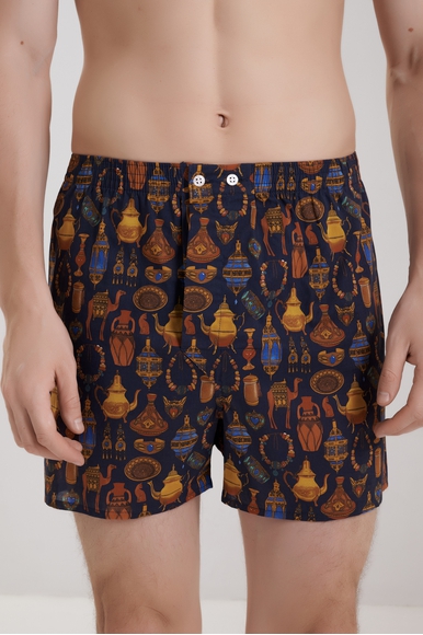  Мужские хлопковые трусы-шорты  Derek Rose 6000-LEDB купить в интернет-магазине Bestelle фото 1