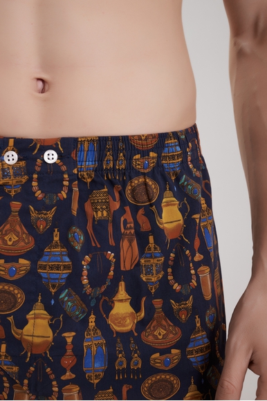  Мужские хлопковые трусы-шорты  Derek Rose 6000-LEDB купить в интернет-магазине Bestelle фото 4