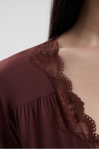 Женская короткая сорочка с кружевом Antigel FNA1006 купить в интернет-магазине Bestelle фото 4