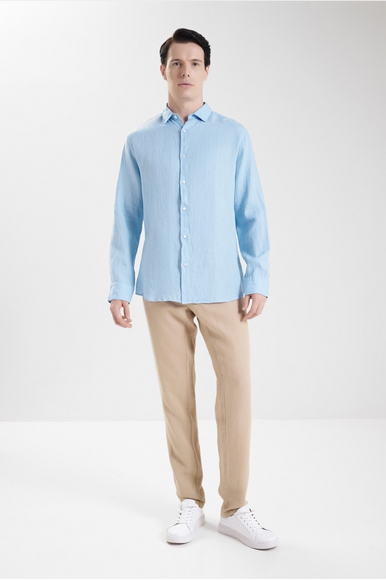Мужская льняная рубашка с длинным рукавом Bluemint LUCA купить в интернет-магазине Bestelle фото 3