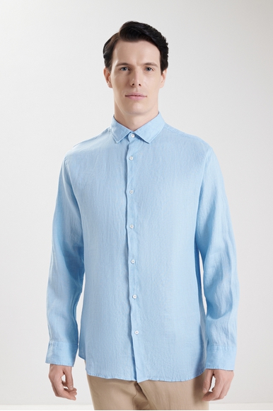Мужская льняная рубашка с длинным рукавом Bluemint LUCA купить в интернет-магазине Bestelle фото 1