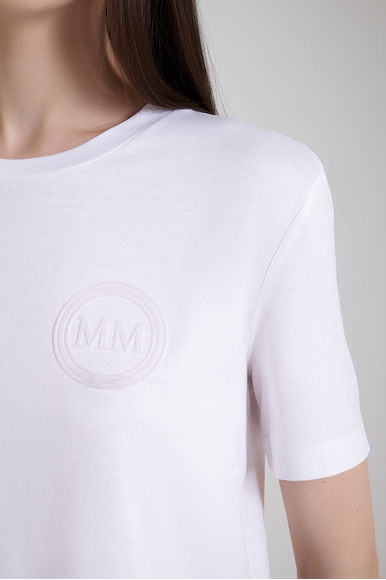  Женская хлопковая футболка  MM by MaxMara GATTONI 252694605 купить в интернет-магазине Bestelle фото 4