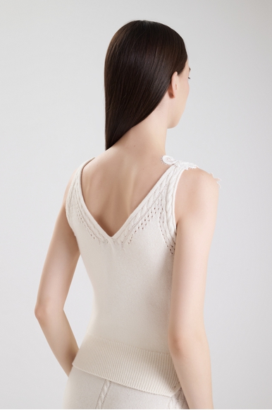 Вязанный топ с шерстью  Ermanno Scervino D474L505APNJG купить в интернет-магазине Bestelle фото 2