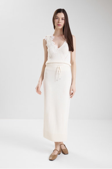  Длинная юбка-карандаш с шерстью и кашемиром  Ermanno Scervino D474O500NJG купить в интернет-магазине Bestelle фото 3