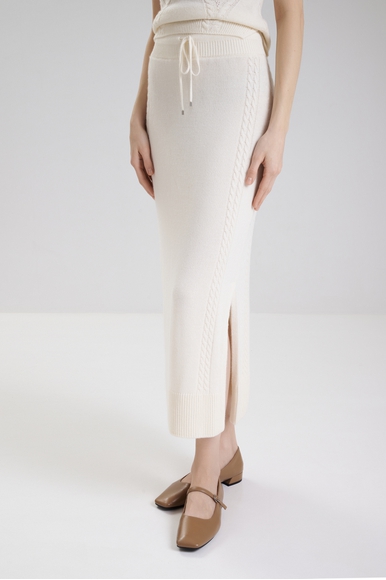  Длинная юбка-карандаш с шерстью и кашемиром  Ermanno Scervino D474O500NJG купить в интернет-магазине Bestelle фото 1