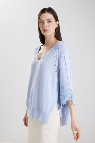  Женский джемпер с вышивкой Ermanno Scervino D474M512APNJG купить в интернет-магазине Bestelle фото 1