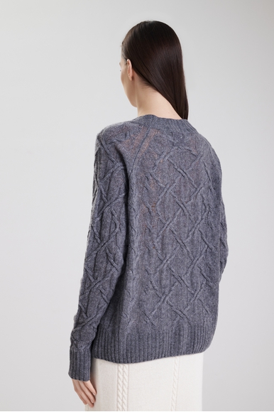  Женский кардиган с шерстью и кашемиром  Ermanno Scervino D474N500DGE купить в интернет-магазине Bestelle фото 2