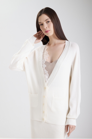  Женский кардиган с вышивкой Ermanno Scervino D474N503APXRH купить в интернет-магазине Bestelle фото 1