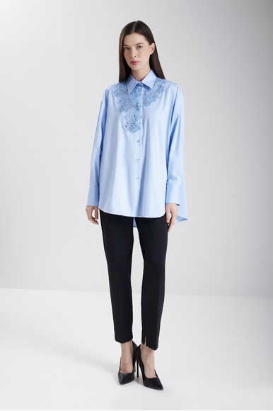  Блузка с длинным рукавом и вышивкой   Ermanno Scervino D474K601VQV купить в интернет-магазине Bestelle фото 3