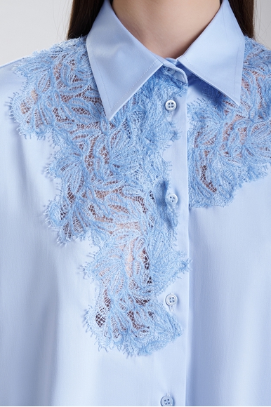  Блузка с длинным рукавом и вышивкой   Ermanno Scervino D474K601VQV купить в интернет-магазине Bestelle фото 4