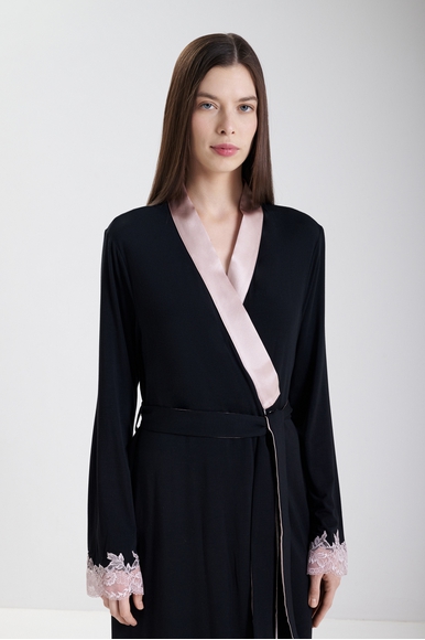  Женский короткий халат с кружевом  Gianantonio A. Paladini W51AV01/S AURELIA/S купить в интернет-магазине Bestelle фото 3