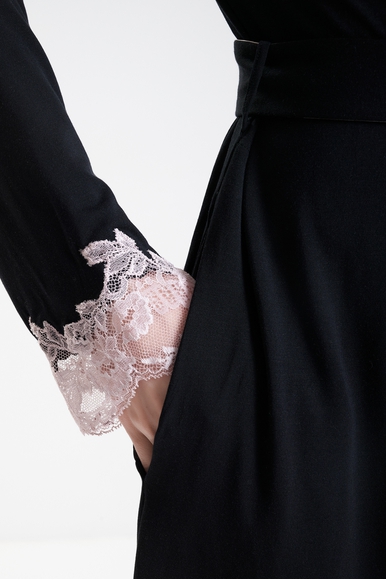  Женский короткий халат с кружевом  Gianantonio A. Paladini W51AV01/S AURELIA/S купить в интернет-магазине Bestelle фото 4