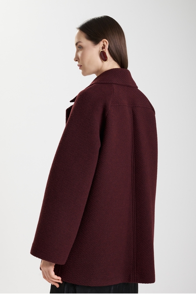 Женское двубортное пальто с шерстью  MM by MaxMara OBLIQUA 252690601 купить в интернет-магазине Bestelle фото 2