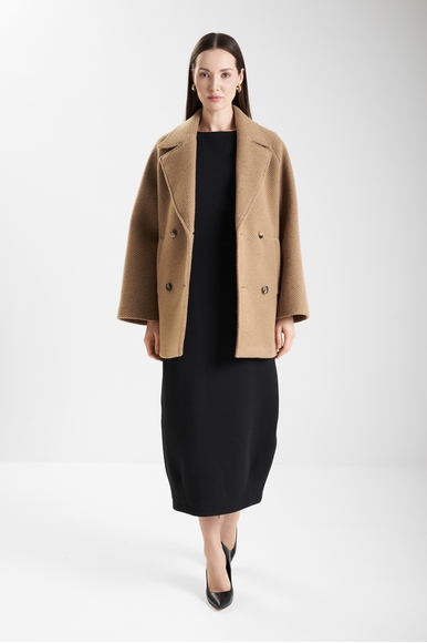 Женское двубортное пальто с шерстью  MM by MaxMara OBLIQUA 252690601 купить в интернет-магазине Bestelle фото 3